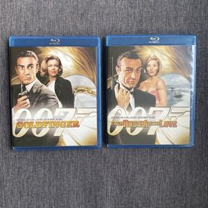 From Russia with Love And Goldfinger 007 Mint Blu-ray Disc Lot Of 2 Movies